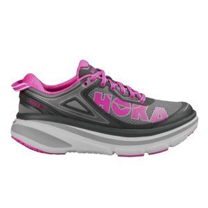 Hoka One One Gray and Pink Athletic Shoes